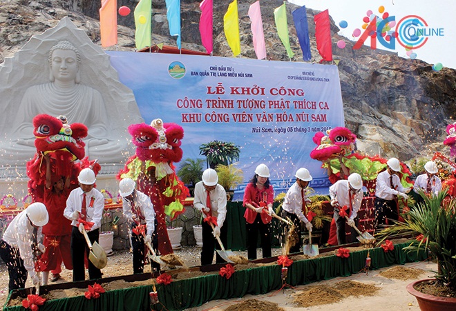 An Giang province starts work on 81-meter tall Buddha statue on mountain
